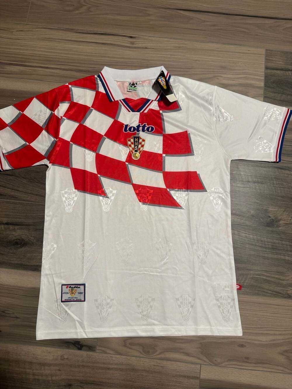 Croatia 1998 Home Lotto Football Shirt Soccer Vintage Jersey XL